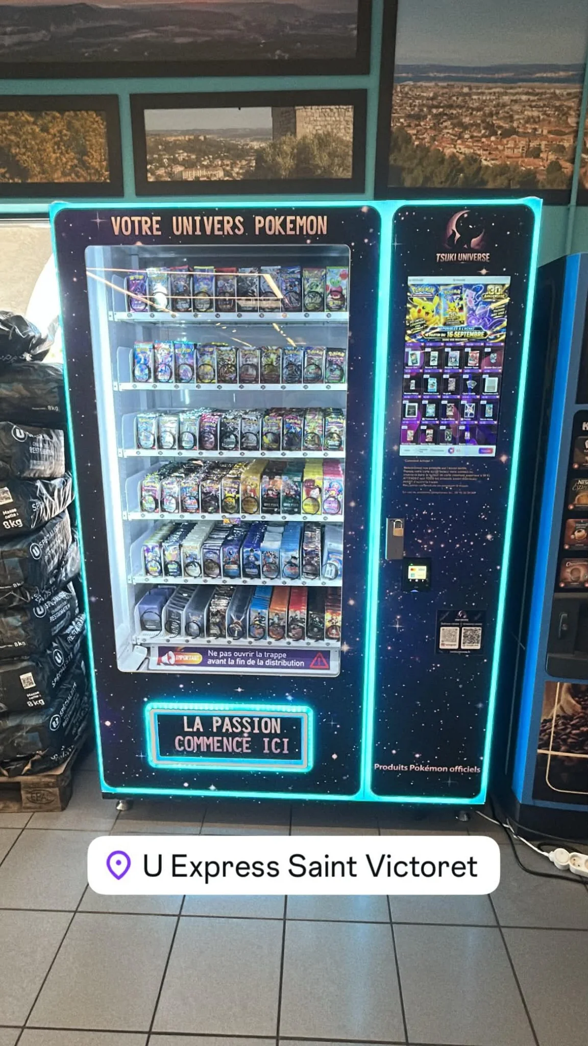 Machine Tsuki Universe de Saint-Victoret réapprovisionnée le 18 septembre 2026
