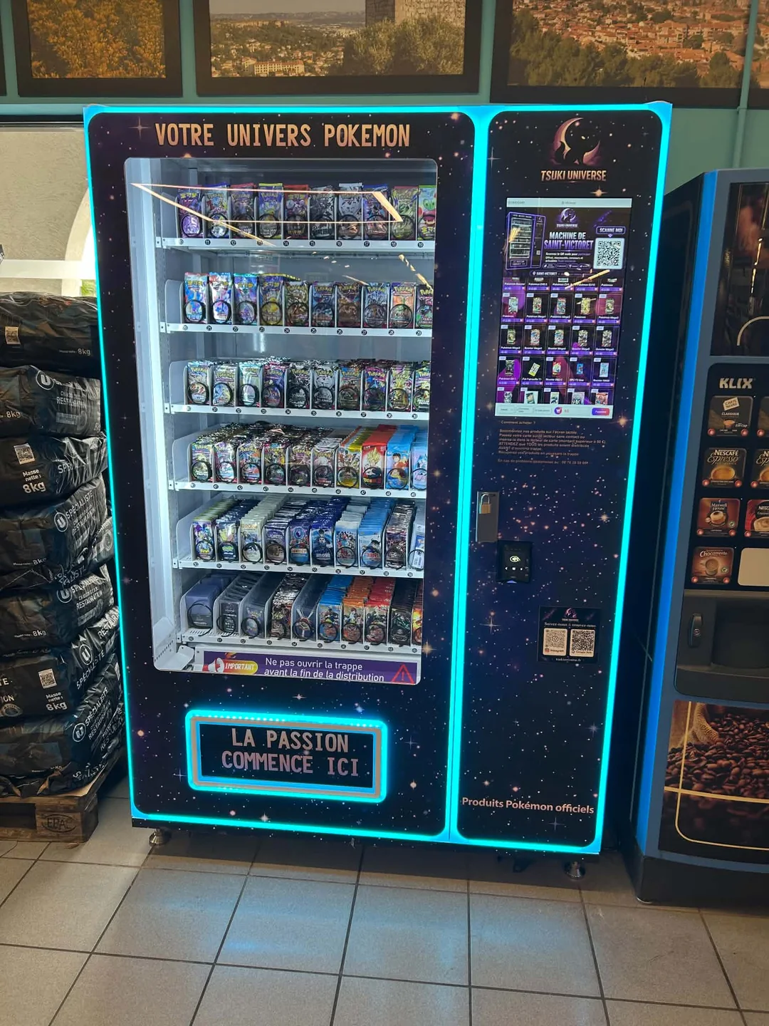Distributeur automatique Tsuki Universe installé à Saint-Victoret